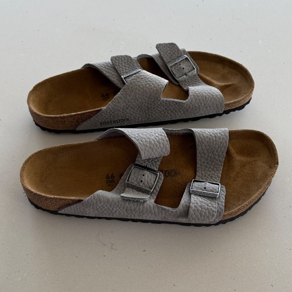 Birkenstock - Arizona - Nubuck Leather - Desert Buck Whale Gray - US Men’s 13 - Picture 5 of 10